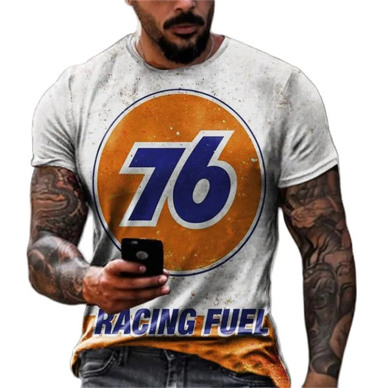 Men’s Retro Racing T-shirts Oversized, 9 different variants